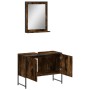Set de muebles de baño 2 pzas madera ingeniería roble ahumado de , Muebles de baño - Ref: Foro24-3214341, Precio: 102,32 €, D...