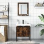 Set de muebles de baño 2 pzas madera ingeniería roble ahumado de , Muebles de baño - Ref: Foro24-3214336, Precio: 83,54 €, De...