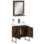 Set de muebles de baño 2 pzas madera ingeniería roble ahumado de , Muebles de baño - Ref: Foro24-3214336, Precio: 83,54 €, De...