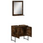 Set de muebles de baño 2 pzas madera ingeniería roble ahumado de , Muebles de baño - Ref: Foro24-3214336, Precio: 83,54 €, De...