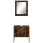Set de muebles de baño 2 pzas madera ingeniería roble ahumado de , Muebles de baño - Ref: Foro24-3214336, Precio: 83,54 €, De...