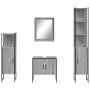 Set de armario de baño 4 pzas madera contrachapada gris sonoma de , Muebles de baño - Ref: Foro24-3214357, Precio: 221,94 €, ...