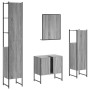 Set de armario de baño 4 pzas madera contrachapada gris sonoma de , Muebles de baño - Ref: Foro24-3214357, Precio: 221,94 €, ...