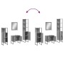 Set de armario de baño 4 pzas madera contrachapada gris sonoma de , Muebles de baño - Ref: Foro24-3214357, Precio: 221,94 €, ...