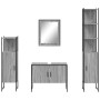 Set de armario de baño 4 pzas madera contrachapada gris sonoma de , Muebles de baño - Ref: Foro24-3214362, Precio: 229,84 €, ...