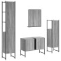 Set de armario de baño 4 pzas madera contrachapada gris sonoma de , Muebles de baño - Ref: Foro24-3214362, Precio: 229,84 €, ...