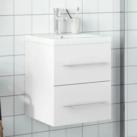 Mueble de baño con lavabo integrado blanco de , Tocadores de baño - Ref: Foro24-3278755, Precio: 160,49 €, Descuento: %
