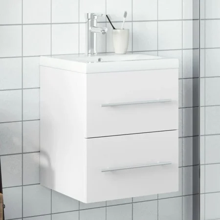 Mueble de baño con lavabo integrado blanco de , Tocadores de baño - Ref: Foro24-3278755, Precio: 160,49 €, Descuento: %
