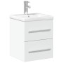 Mueble de baño con lavabo integrado blanco de , Tocadores de baño - Ref: Foro24-3278755, Precio: 170,34 €, Descuento: %