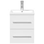 Mueble de baño con lavabo integrado blanco de , Tocadores de baño - Ref: Foro24-3278755, Precio: 170,34 €, Descuento: %