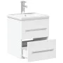 Mueble de baño con lavabo integrado blanco de , Tocadores de baño - Ref: Foro24-3278755, Precio: 160,49 €, Descuento: %