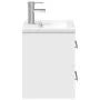 Mueble de baño con lavabo integrado blanco de , Tocadores de baño - Ref: Foro24-3278755, Precio: 160,49 €, Descuento: %