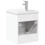 Mueble de baño con lavabo integrado blanco de , Tocadores de baño - Ref: Foro24-3278755, Precio: 160,49 €, Descuento: %