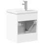 Mueble de baño con lavabo integrado blanco de , Tocadores de baño - Ref: Foro24-3278755, Precio: 170,34 €, Descuento: %