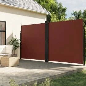 Toldo lateral retráctil marrón 220x1000 cm de , Sombrillas - Ref: Foro24-4004779, Precio: 180,29 €, Descuento: %