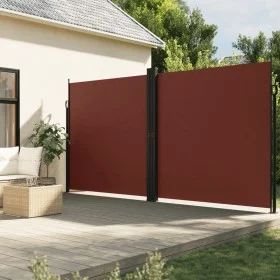 Toldo lateral retráctil marrón 200x1000 cm de , Sombrillas - Ref: Foro24-4004764, Precio: 169,57 €, Descuento: %
