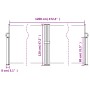 Toldo lateral retráctil gris antracita 120x1200 cm de , Sombrillas - Ref: Foro24-4004793, Precio: 135,12 €, Descuento: %