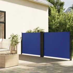 Toldo lateral retráctil azul 120x1200 cm de , Sombrillas - Ref: Foro24-4004791, Precio: 120,92 €, Descuento: %