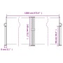 Toldo lateral retráctil gris antracita 140x1200 cm de , Sombrillas - Ref: Foro24-4004808, Precio: 157,47 €, Descuento: %