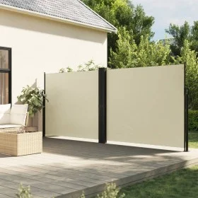 Toldo lateral retráctil crema 160x1200 cm de , Sombrillas - Ref: Foro24-4004820, Precio: 149,41 €, Descuento: %