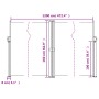 Toldo lateral retráctil crema 160x1200 cm de , Sombrillas - Ref: Foro24-4004820, Precio: 152,28 €, Descuento: %