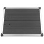 Plato de ducha de jardín WPC acero inoxidable gris 80x62 cm de vidaXL, Platos de ducha - Ref: Foro24-48203, Precio: 95,93 €, ...
