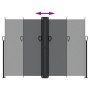 Toldo lateral retráctil negro 180x1200 cm de , Sombrillas - Ref: Foro24-4004834, Precio: 166,15 €, Descuento: %