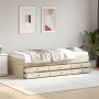 Tumbona con cajones madera ingeniería roble Sonoma 75x190 cm de , Camas y somieres - Ref: Foro24-3280890, Precio: 163,42 €, D...