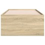 Tumbona con cajones madera ingeniería roble Sonoma 75x190 cm de , Camas y somieres - Ref: Foro24-3280890, Precio: 163,42 €, D...