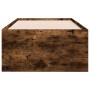 Tumbona con cajones madera ingeniería roble ahumado 75x190 cm de , Camas y somieres - Ref: Foro24-3280892, Precio: 167,48 €, ...