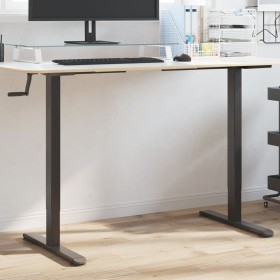 Marco de escritorio de pie acero negro (94-135)x60x(70-114) cm de , Escritorios - Ref: Foro24-4005341, Precio: 136,39 €, Desc...