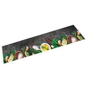Alfombra de cocina lavable terciopelo dibujo especias 60x300 cm de , Felpudos - Ref: Foro24-4005610, Precio: 52,25 €, Descuen...