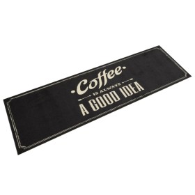 Alfombra de cocina lavable terciopelo texto café 45x150 cm de , Felpudos - Ref: Foro24-4005596, Precio: 22,45 €, Descuento: %
