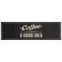Alfombra de cocina lavable terciopelo texto café 45x150 cm de , Felpudos - Ref: Foro24-4005596, Precio: 18,92 €, Descuento: %