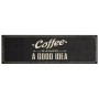 Alfombra de cocina lavable terciopelo texto café 45x150 cm de , Felpudos - Ref: Foro24-4005596, Precio: 22,45 €, Descuento: %