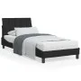 Black velvet bed frame with LED lights 80x200 cm by , Beds and slatted bases - Ref: Foro24-3213747, Price: 121,56 €, Discount: %