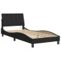 Black velvet bed frame with LED lights 80x200 cm by , Beds and slatted bases - Ref: Foro24-3213747, Price: 121,56 €, Discount: %