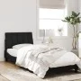 Black velvet bed frame with LED lights 80x200 cm by , Beds and slatted bases - Ref: Foro24-3213747, Price: 121,56 €, Discount: %