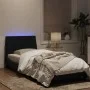 Black velvet bed frame with LED lights 80x200 cm by , Beds and slatted bases - Ref: Foro24-3213747, Price: 121,56 €, Discount: %