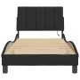 Estructura de cama con luces LED de terciopelo negro 90x190 cm de , Camas y somieres - Ref: Foro24-3213753, Precio: 142,51 €,...