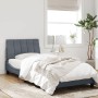 Estructura cama con luces LED terciopelo gris oscuro 90x200 cm de , Camas y somieres - Ref: Foro24-3213758, Precio: 161,06 €,...