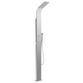 Ducha de exterior de acero inoxidable curvada de vidaXL, Accesorios para piscinas y spa - Ref: Foro24-48199, Precio: 256,52 €...