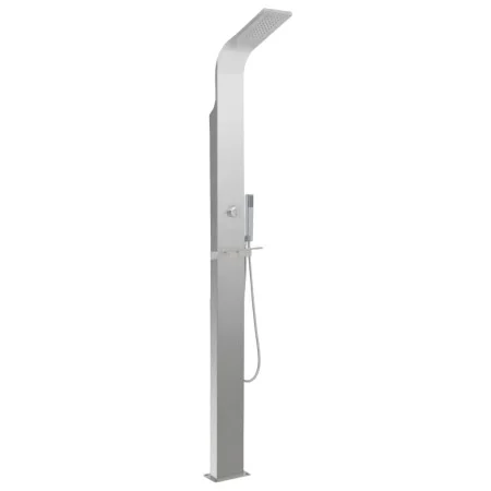 Ducha de exterior de acero inoxidable curvada de vidaXL, Accesorios para piscinas y spa - Ref: Foro24-48199, Precio: 250,03 €...
