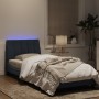 Estructura cama con luces LED terciopelo gris oscuro 90x200 cm de , Camas y somieres - Ref: Foro24-3213758, Precio: 161,06 €,...