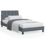 Estructura cama con luces LED terciopelo gris oscuro 100x200 cm de , Camas y somieres - Ref: Foro24-3213764, Precio: 154,71 €...