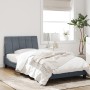 Estructura cama con luces LED terciopelo gris oscuro 100x200 cm de , Camas y somieres - Ref: Foro24-3213764, Precio: 154,71 €...