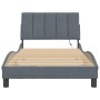 Estructura cama con luces LED terciopelo gris oscuro 100x200 cm de , Camas y somieres - Ref: Foro24-3213764, Precio: 154,71 €...