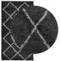 Alfombra de pelo largo moderna PAMPLONA negro y crema 60x110 cm de , Alfombras - Ref: Foro24-375404, Precio: 18,57 €, Descuen...