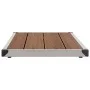 Plato de ducha de jardín WPC acero inoxidable marrón 110x62 cm de vidaXL, Platos de ducha - Ref: Foro24-48204, Precio: 104,14...
