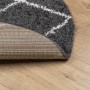 Alfombra de pelo largo moderna PAMPLONA negro y crema Ø 80 cm de , Alfombras - Ref: Foro24-375419, Precio: 20,47 €, Descuento: %